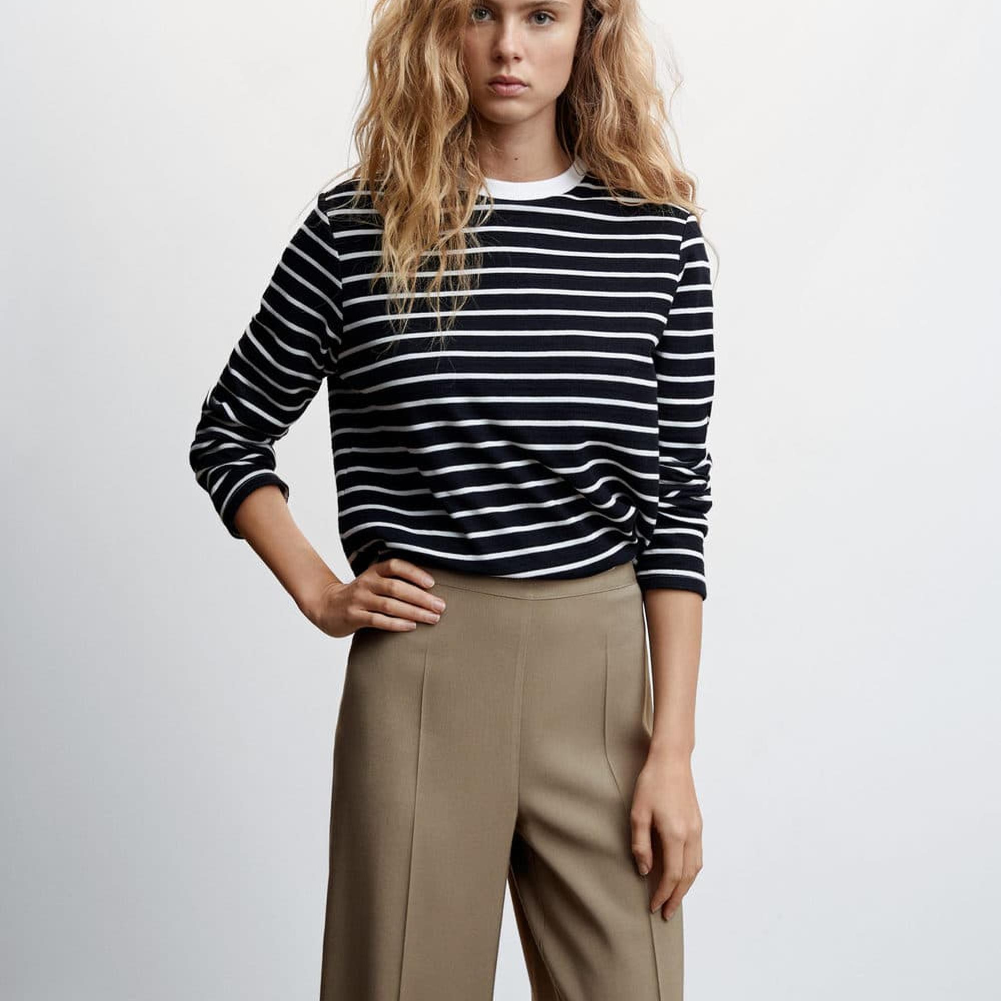 Mango Kadın Yüksek Bel Palazzo Pantolon Haki