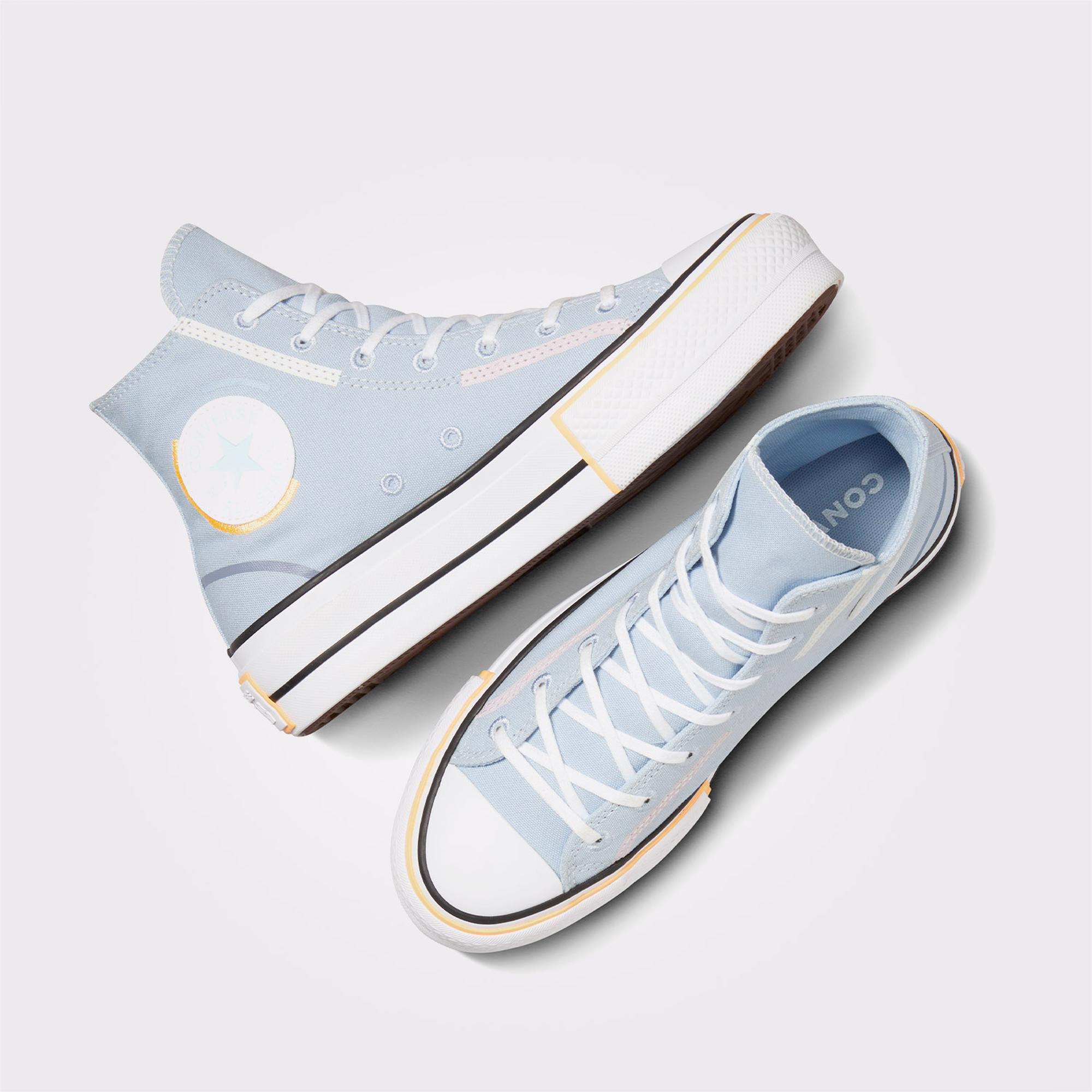 Converse Chuck Taylor All Star Lift Unisex Mavi Platform Sneaker