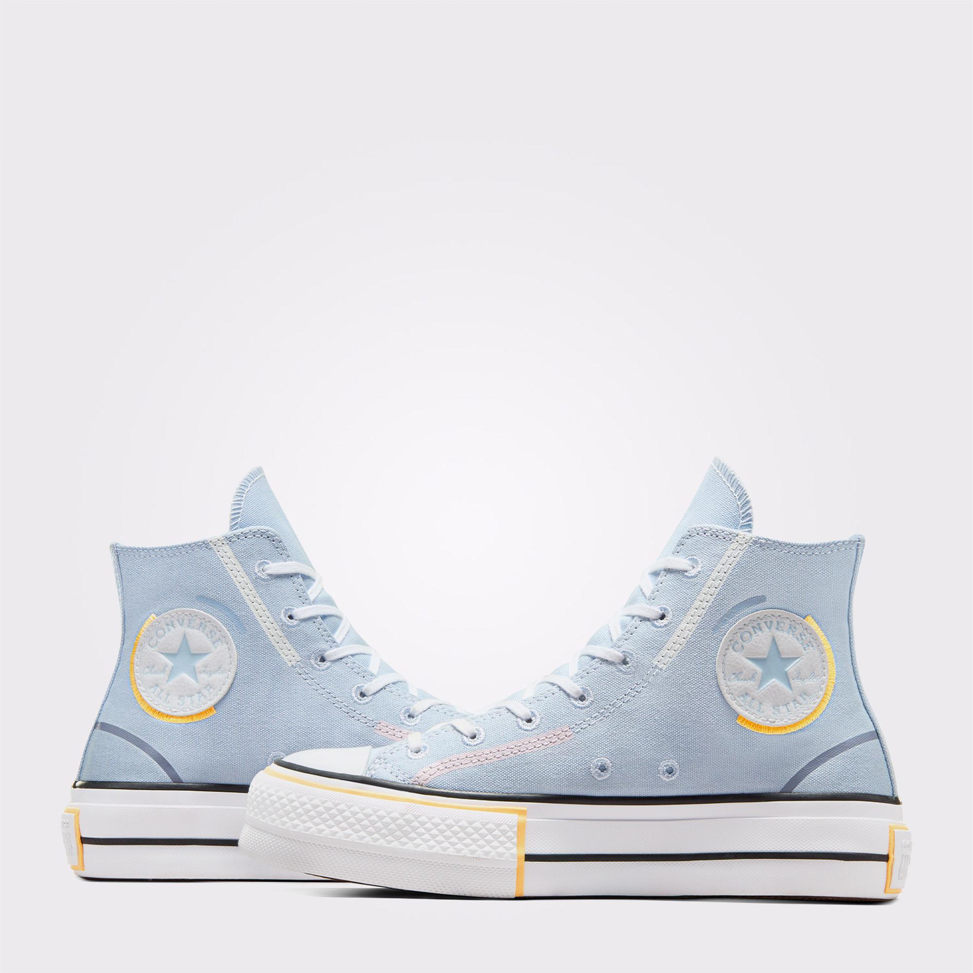 Converse Chuck Taylor All Star Lift Unisex Mavi Platform Sneaker
