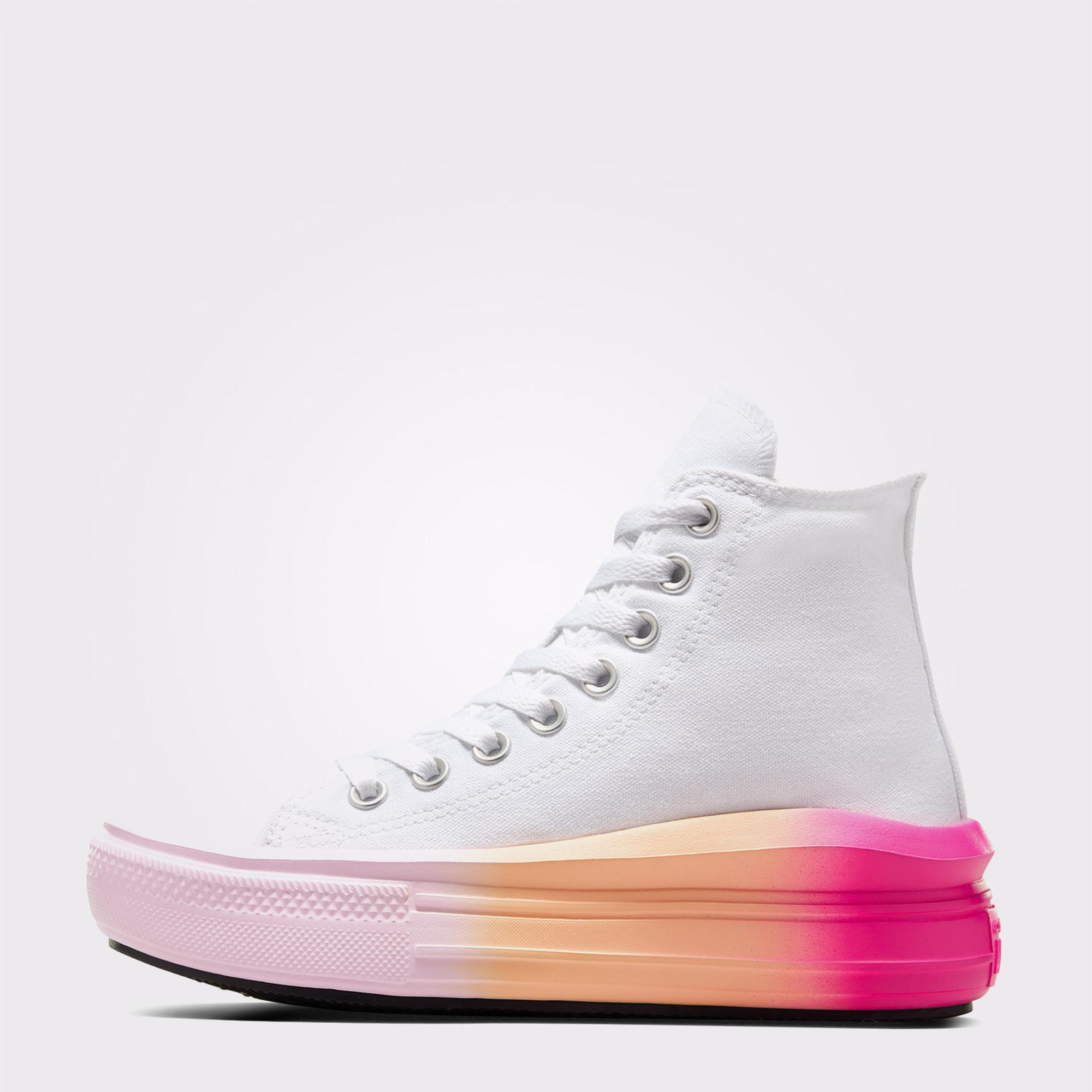 Converse Chuck Taylor All Star Move Genç Beyaz Platform Sneaker