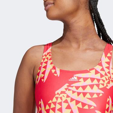  adidas Farm 3S Clx St Kadın Kırmızı Yüzücü Mayosu