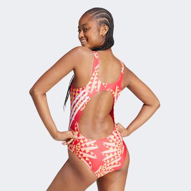  adidas Farm 3S Clx St Kadın Kırmızı Yüzücü Mayosu