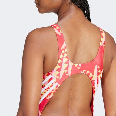  adidas Farm 3S Clx St Kadın Kırmızı Yüzücü Mayosu