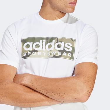  adidas Camo G T 2 Erkek Beyaz Günlük T-Shirt