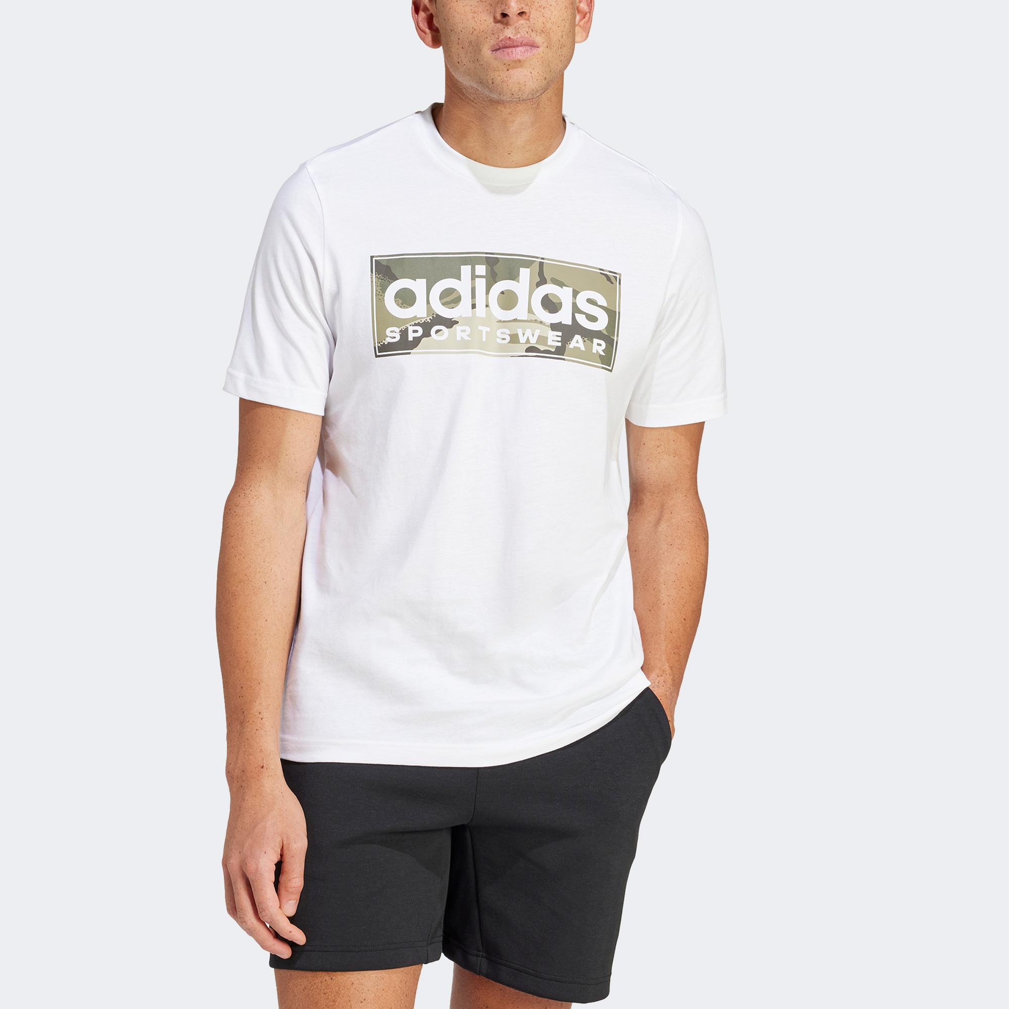 adidas Camo G T 2 Erkek Beyaz Günlük T-Shirt
