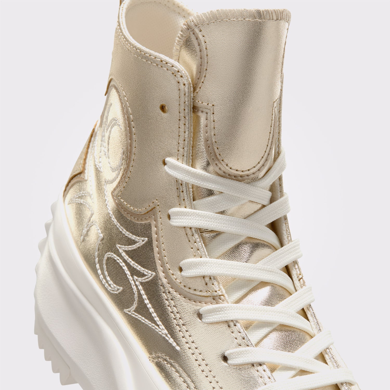 Converse Converse Sarı Run Star Hike Unisex Altın Platform Sneaker | FashFed Sarı - 6. görsel