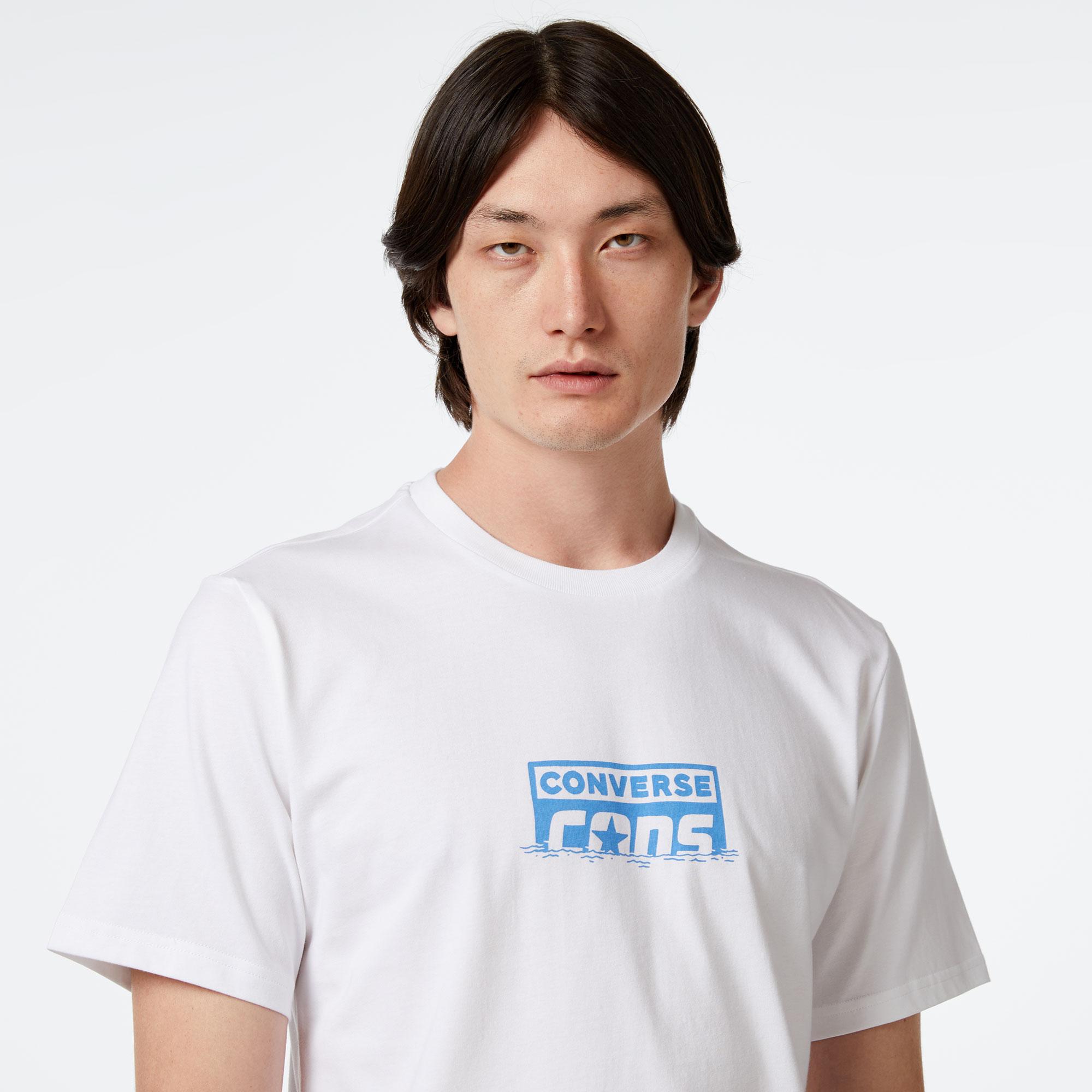 Converse Skeleton Water Ski Erkek Beyaz T-Shirt