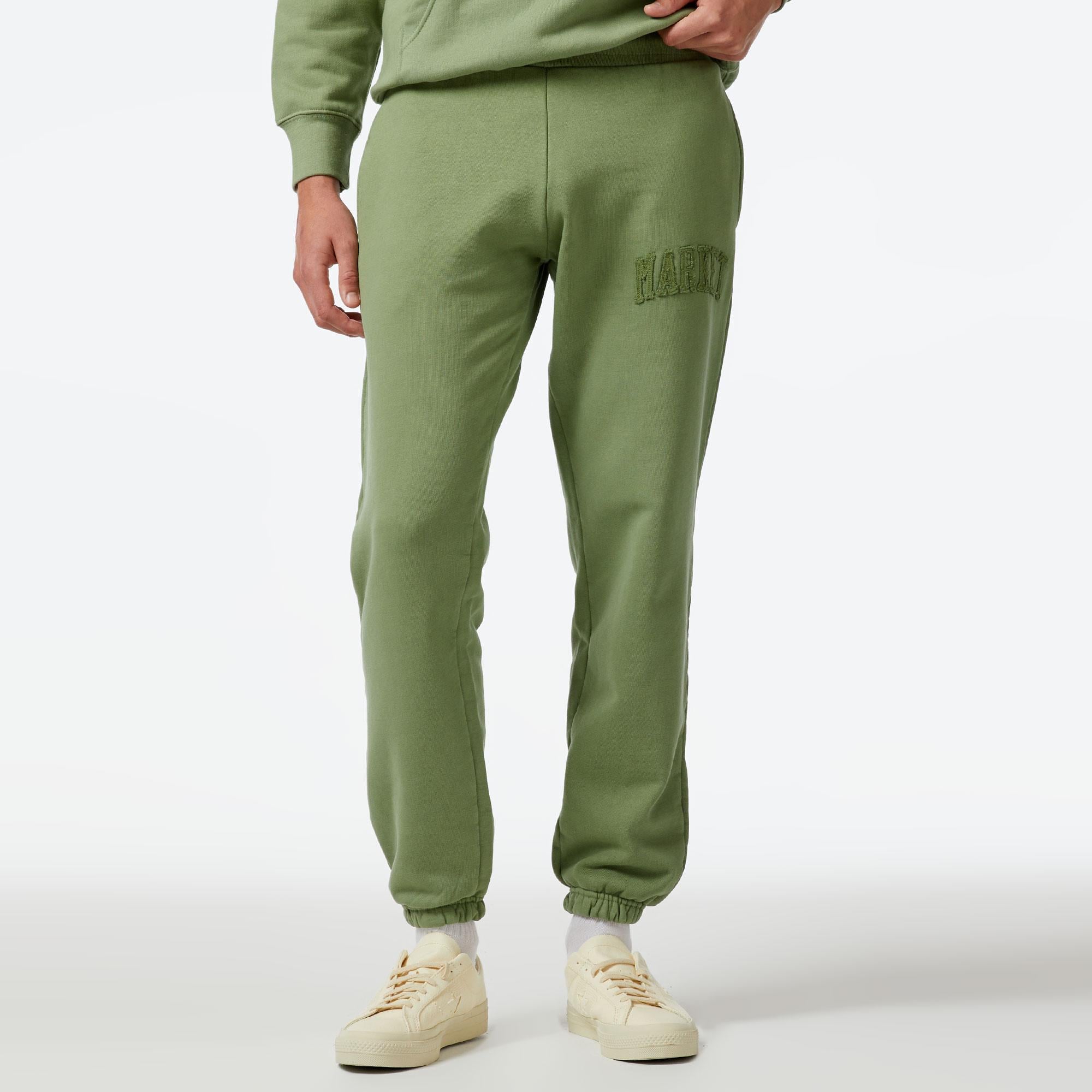 Market Vintage Wash Arc Erkek Yeşil Eşofman Altı