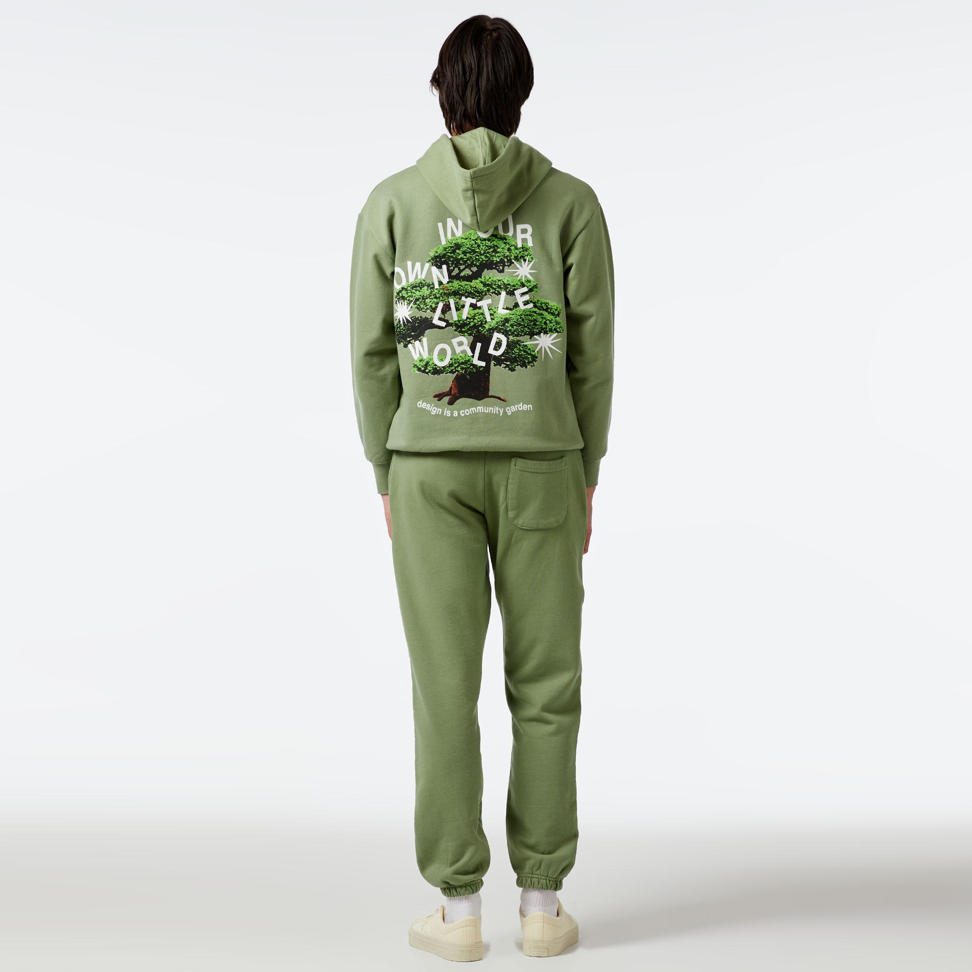 Market Vintage Wash Arc Erkek Yeşil Eşofman Altı