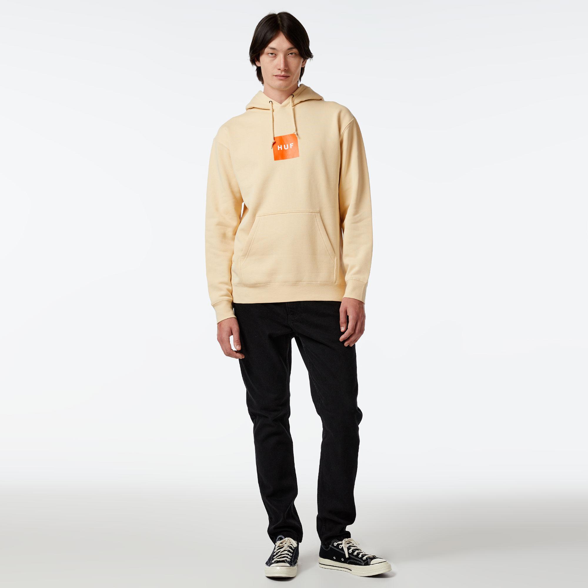 HUF Set Box P/O Erkek Krem Hoodie