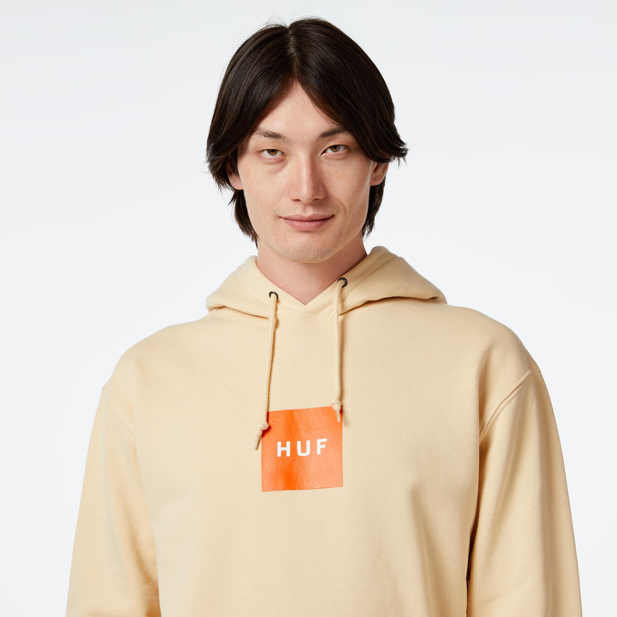 HUF Set Box P/O Erkek Krem Hoodie