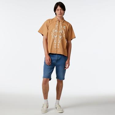  Karl Kani Og Ornament Woven Erkek Bej T-Shirt