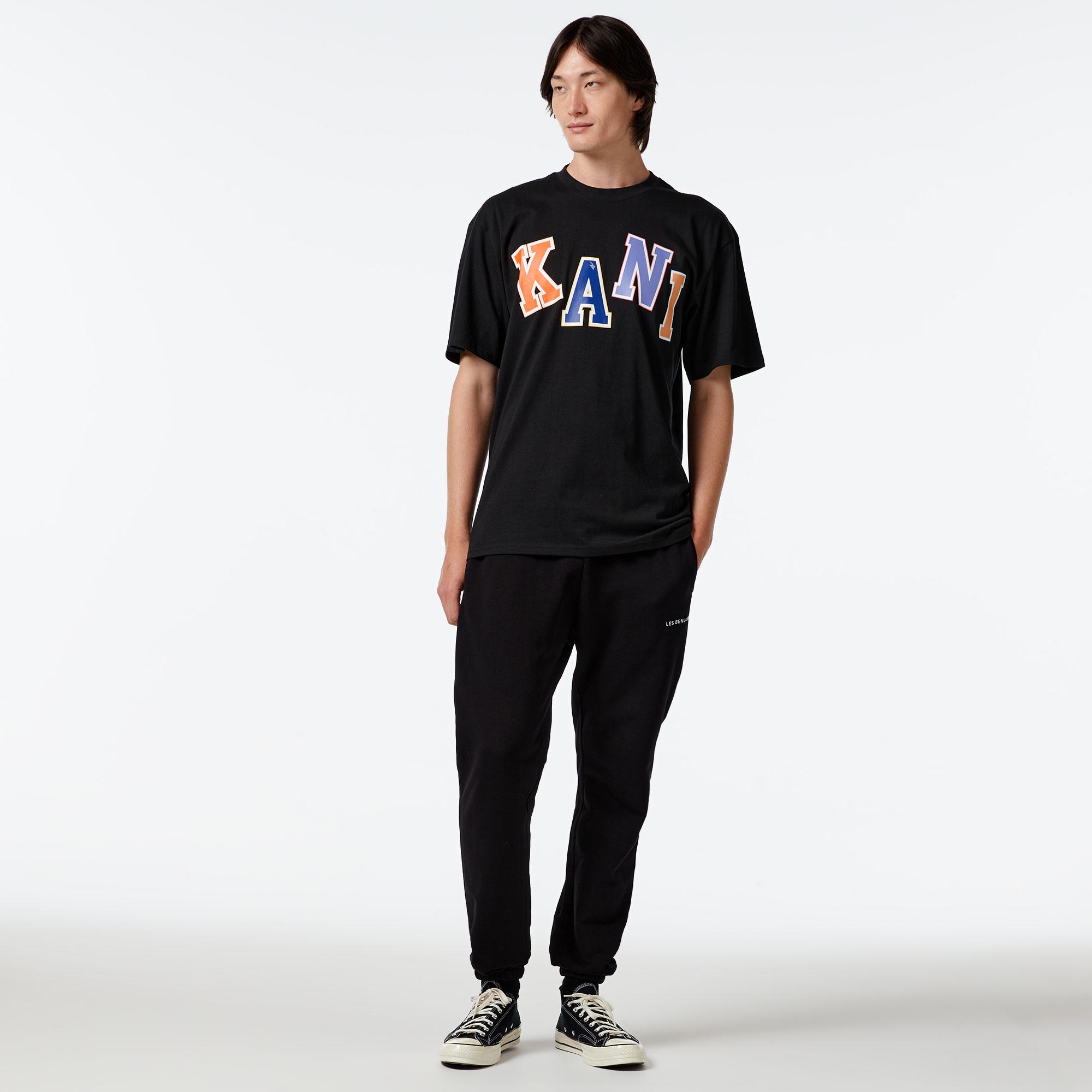 Karl Kani Woven Sign. Multicolor Logo Erkek Siyah T-Shirt