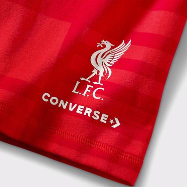  Converse x LFC Desenli Kadın Kırmızı Bisiklet Tayt