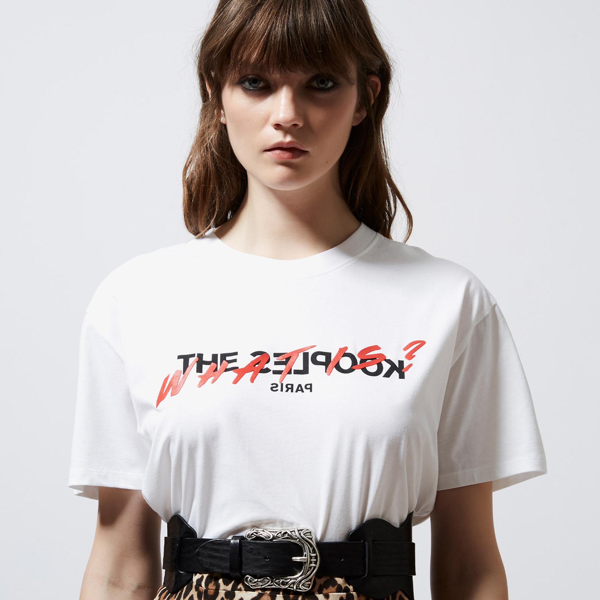 The Kooples Kadın Beyaz T-Shirt