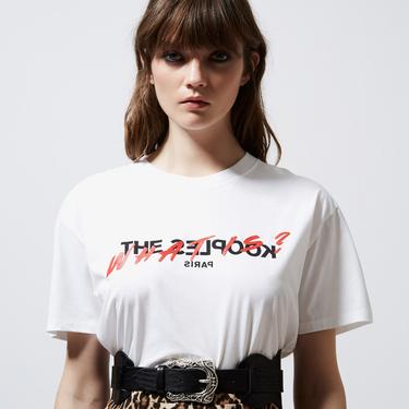  The Kooples Kadın Beyaz T-Shirt
