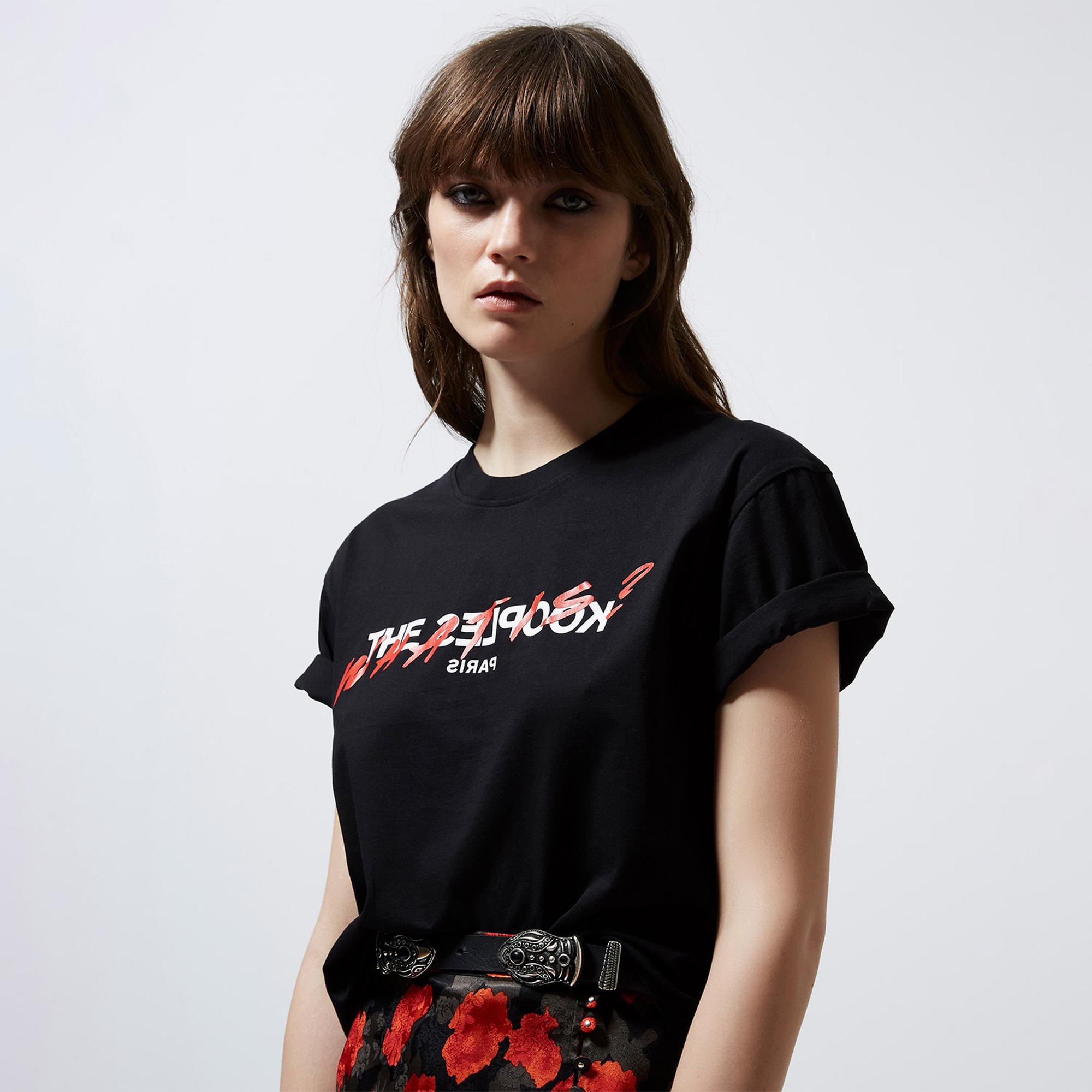 The Kooples Kadın Siyah T-Shirt