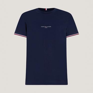  Tommy Hilfiger Logo Tipped Erkek Lacivert T-Shirt