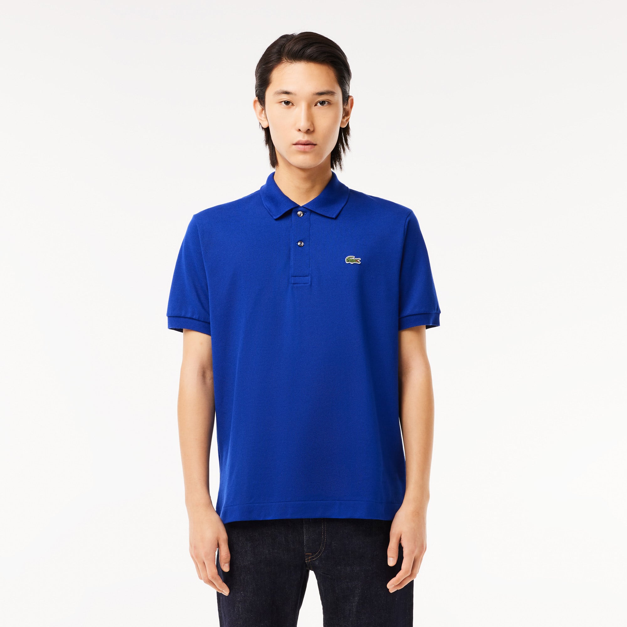  Lacoste L.12.12 Erkek Classic Fit Koyu Mavi Polo