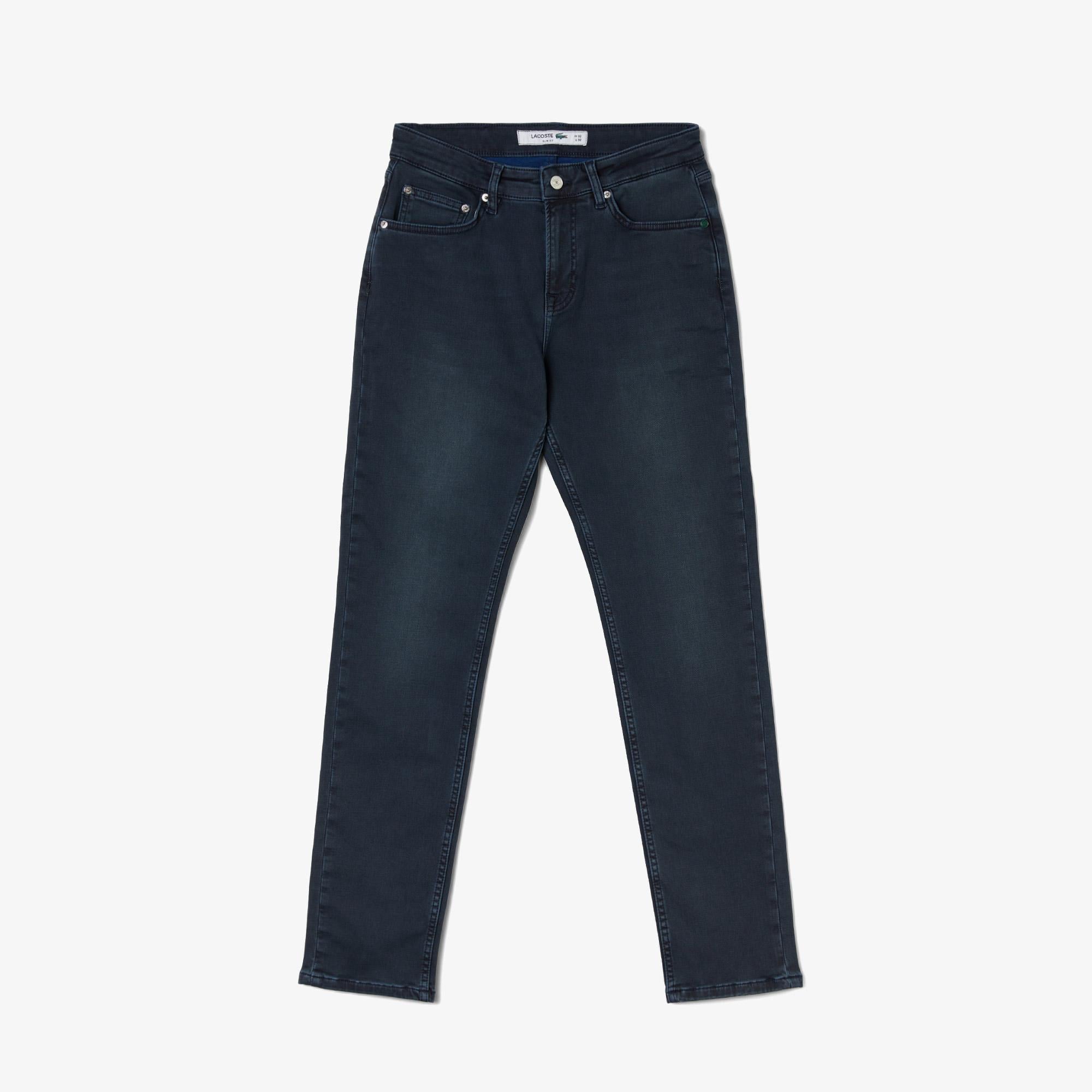 Lacoste Erkek Slim Fit Mavi Jean Pantolon