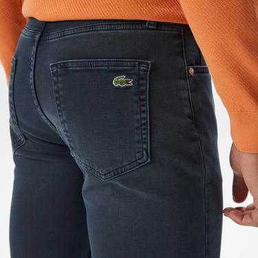  Lacoste Erkek Slim Fit Mavi Jean Pantolon