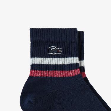  Lacoste Unisex Lacivert Çorap