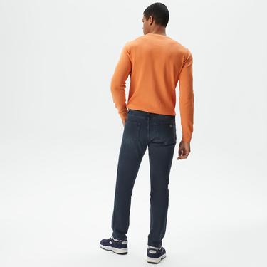  Lacoste Erkek Slim Fit Mavi Jean Pantolon