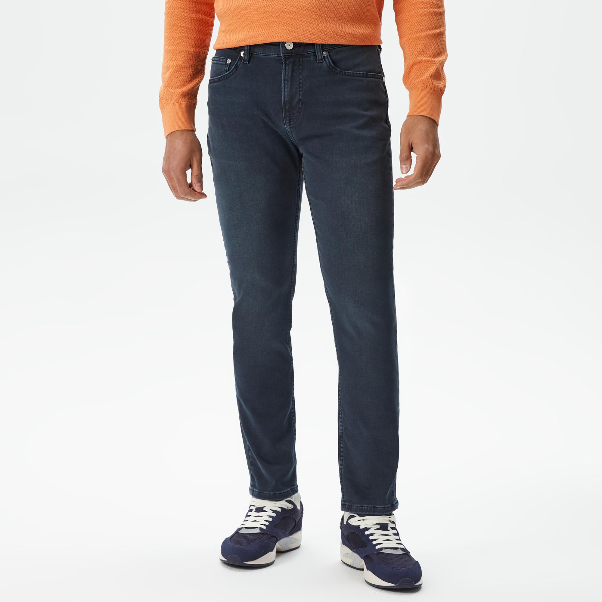 Lacoste Erkek Slim Fit Mavi Jean Pantolon