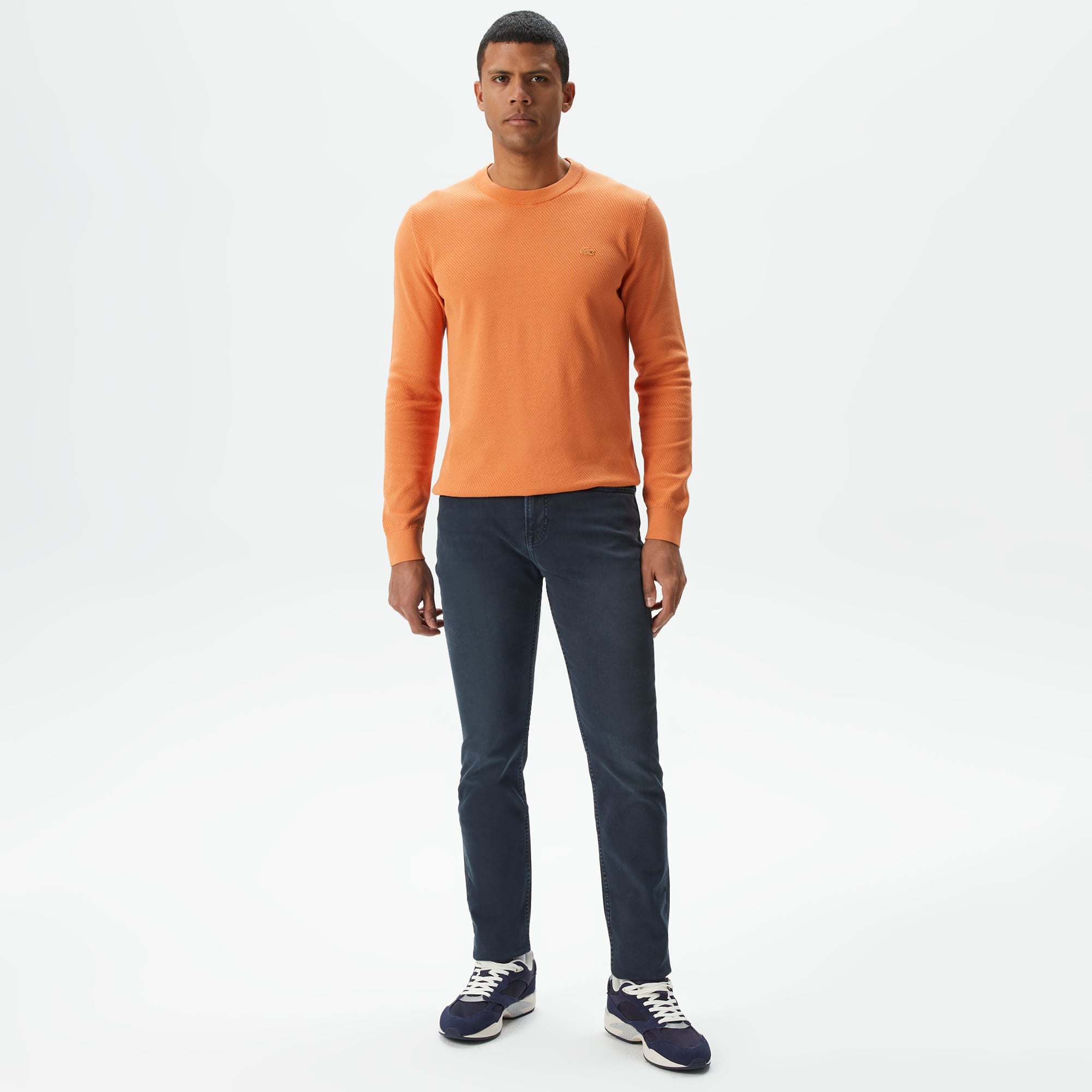  Lacoste Erkek Slim Fit Mavi Jean Pantolon