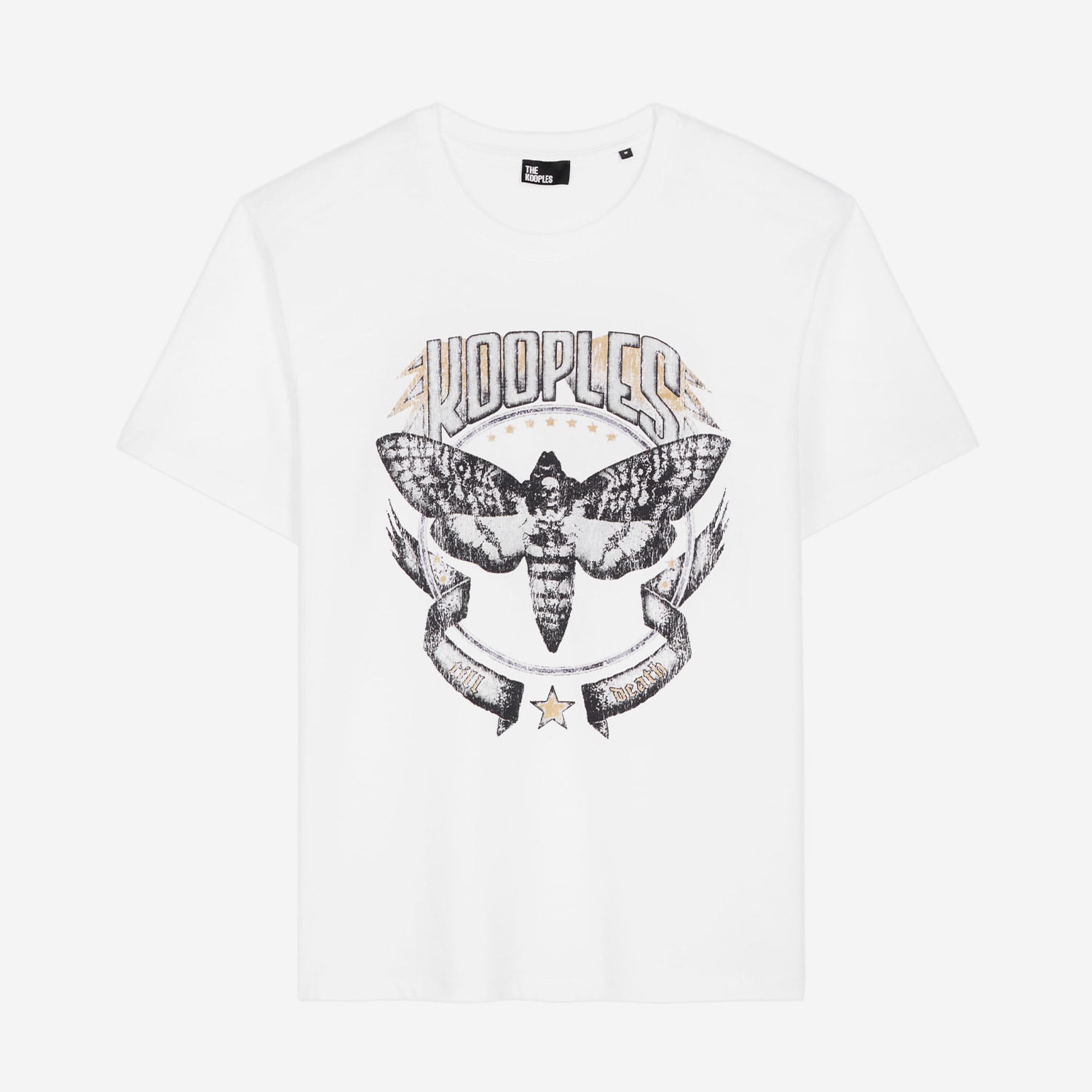  ERKEK BASKILI BEYAZ T-SHIRT