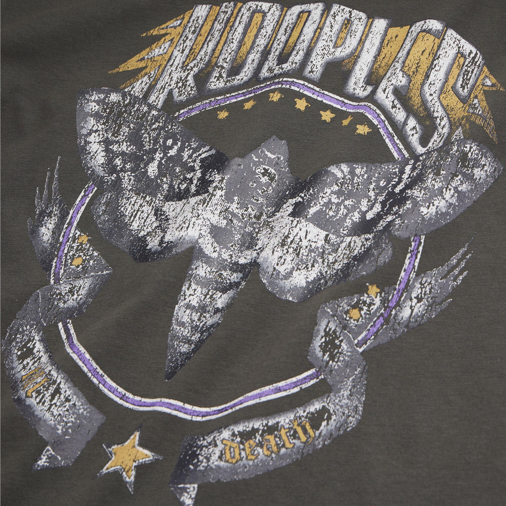 ERKEK BASKILI GRİ T-SHIRT