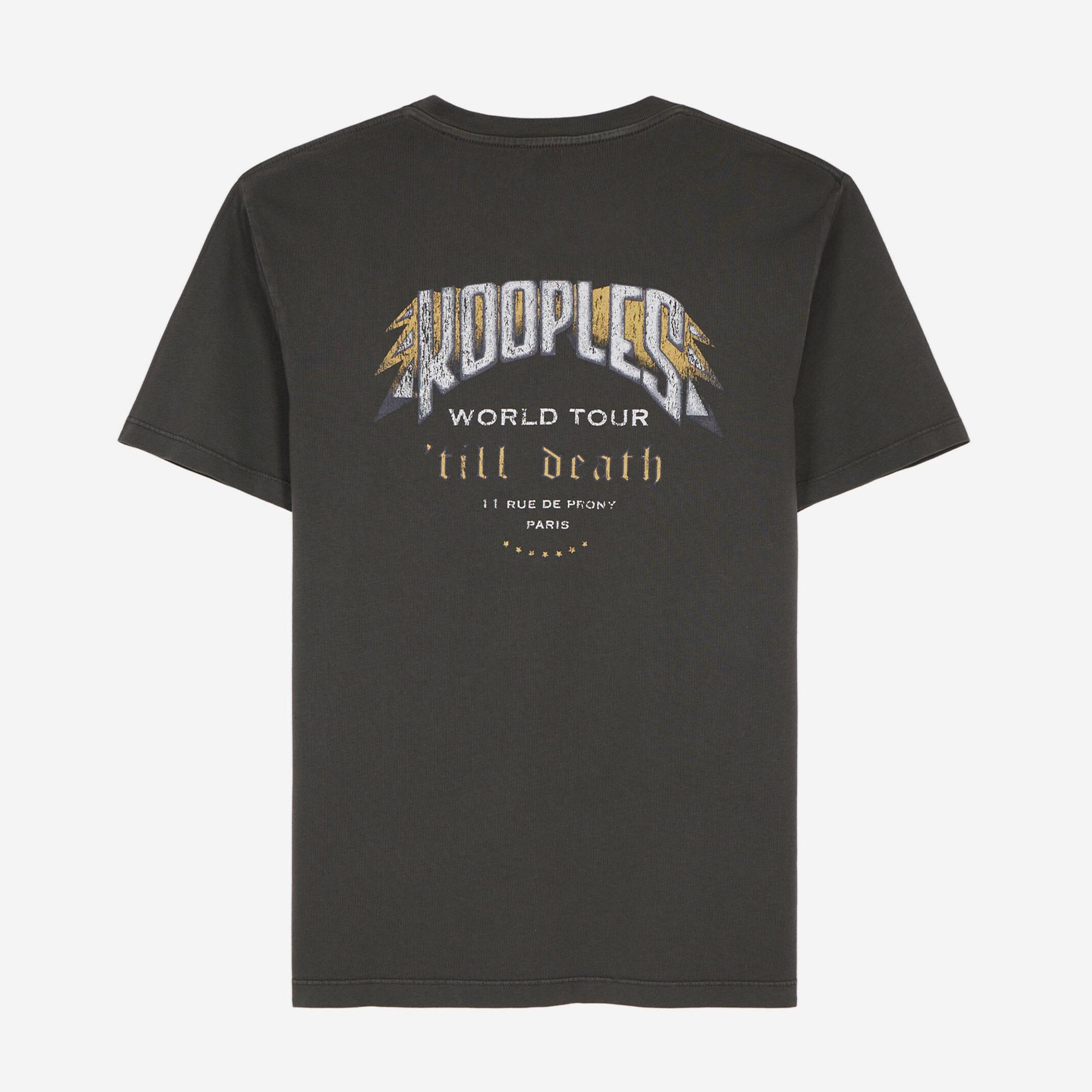 ERKEK BASKILI GRİ T-SHIRT