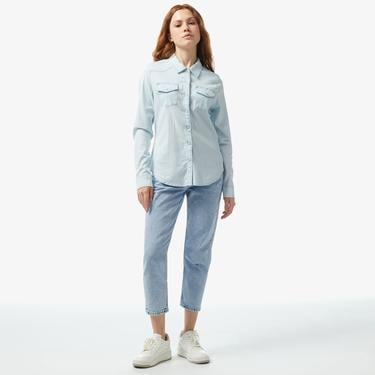  Guess Kadın Mavi Gömlek