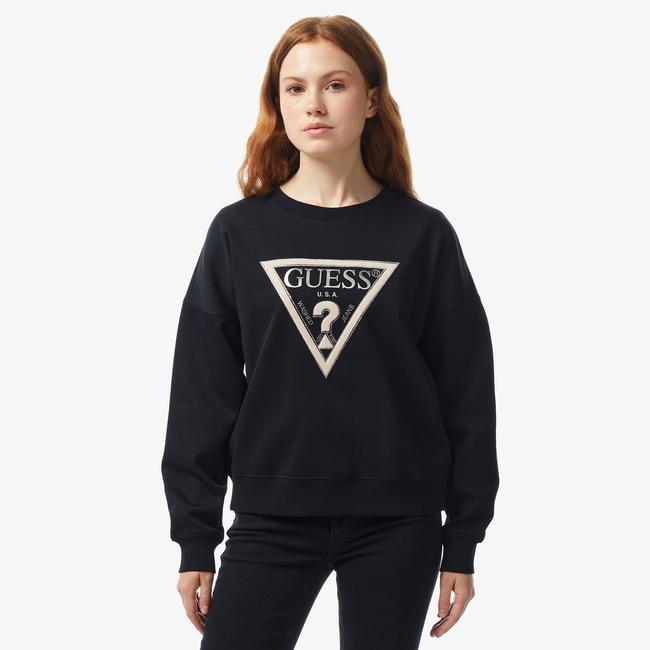  Guess Kadın Siyah Sweatshirt