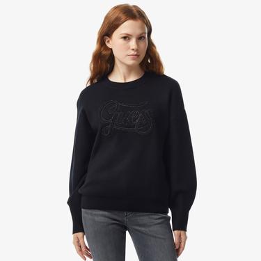  Guess Kadın Siyah Kazak