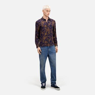  The Kooples Erkek Desenli Lacivert Gömlek