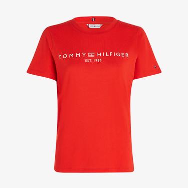  Tommy Hilfiger Kadın Kırmızı T-Shirt
