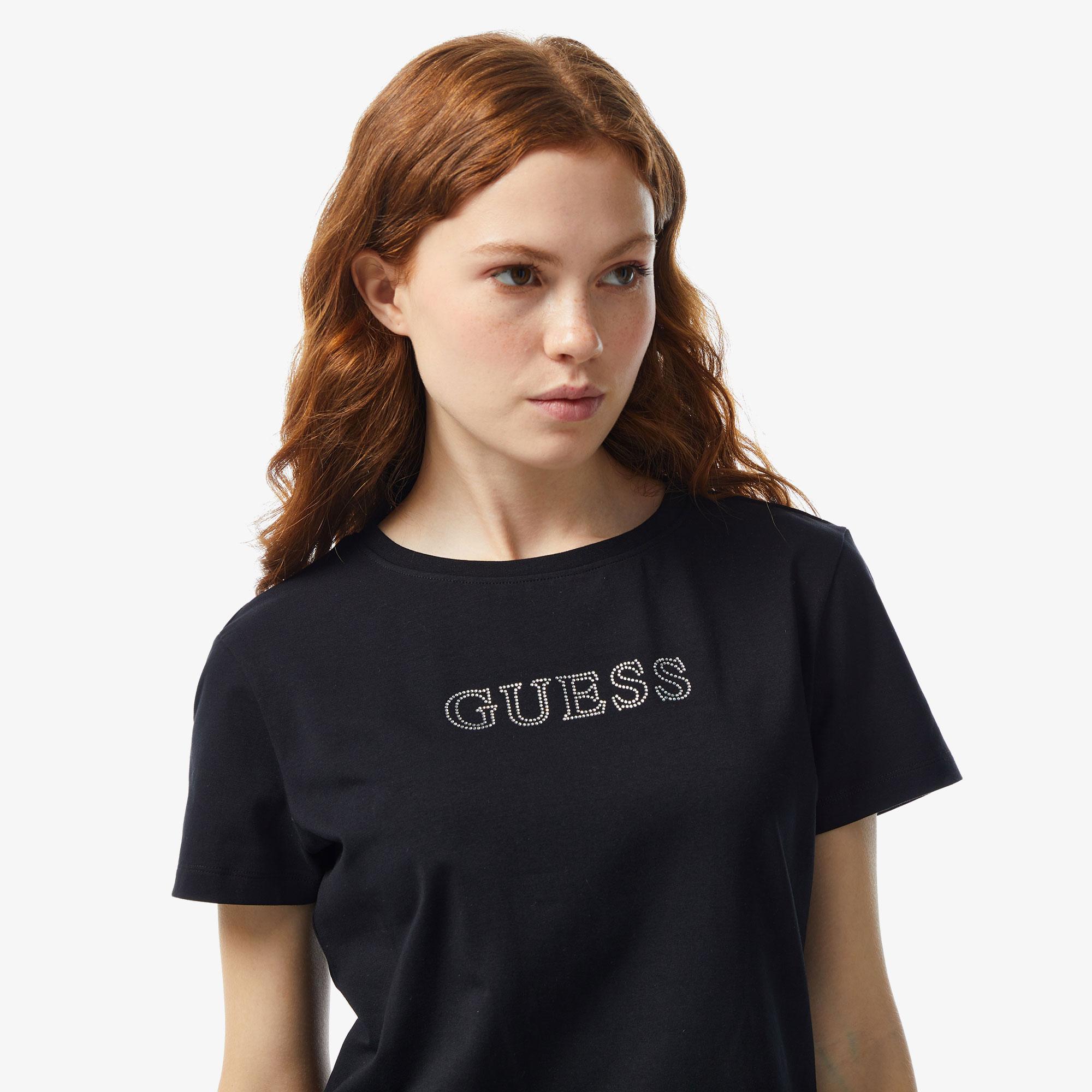 Guess Kadın Siyah T-Shirt