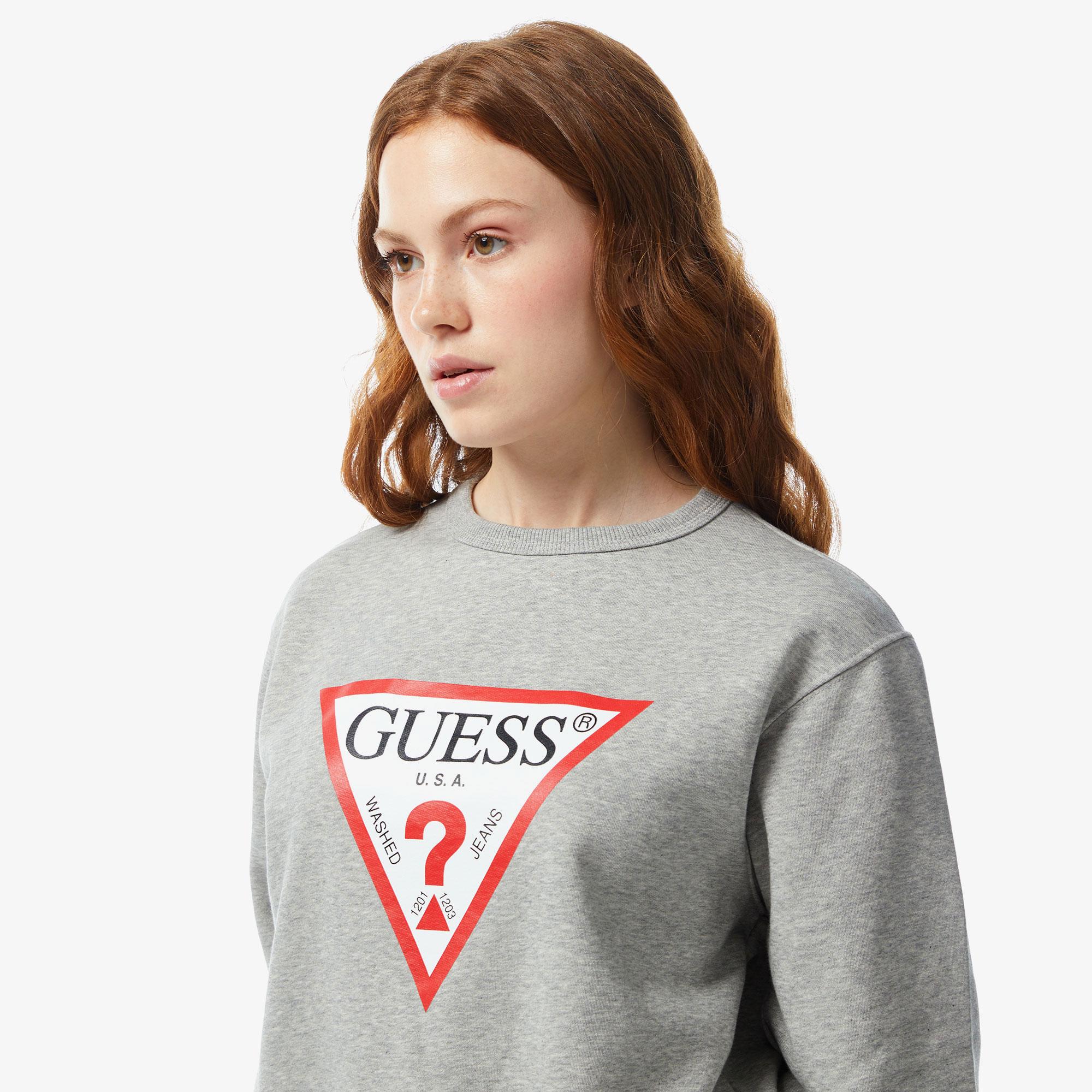 Guess Kadın Gri Sweatshirt