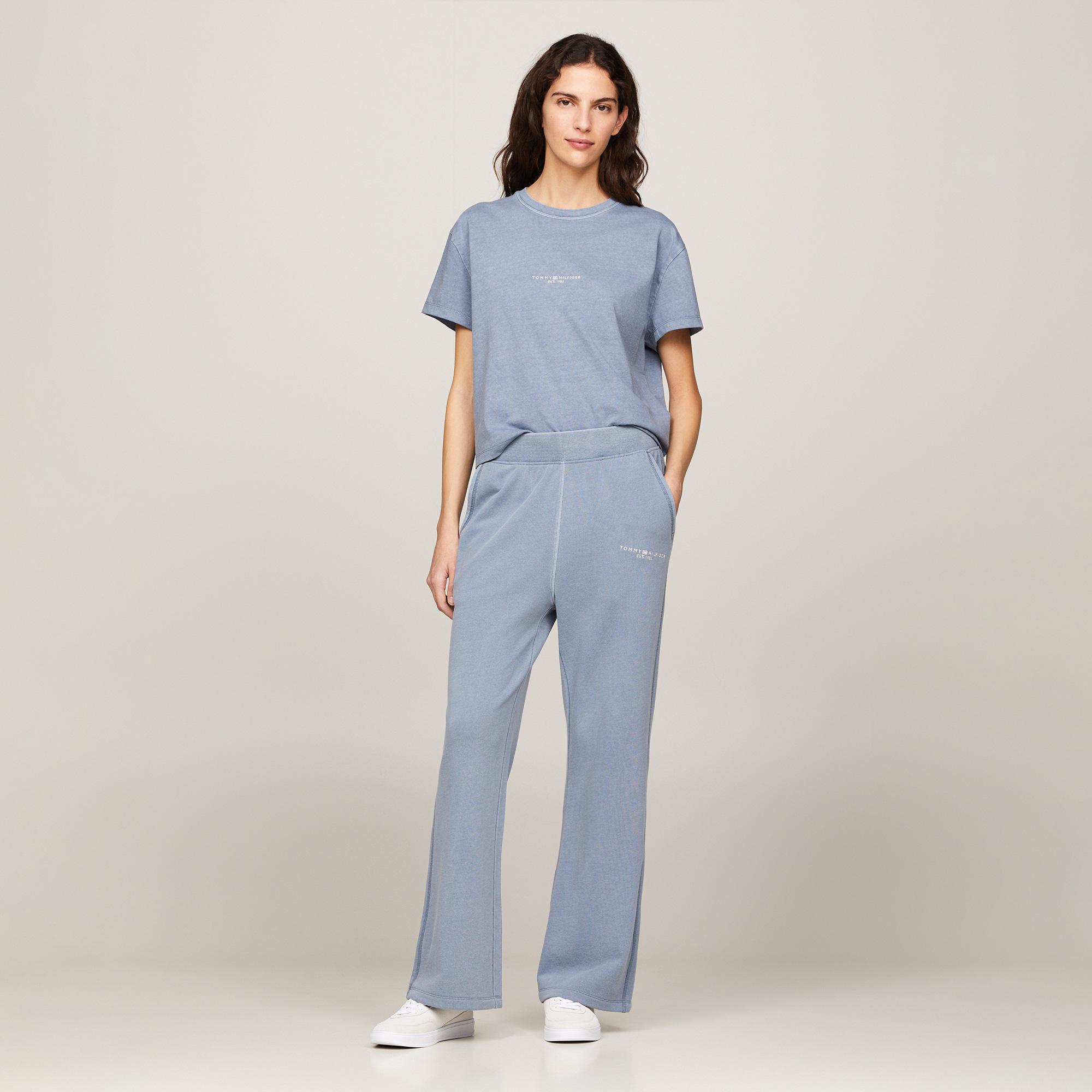 Tommy Hilfiger Kadın Mavi T-Shirt