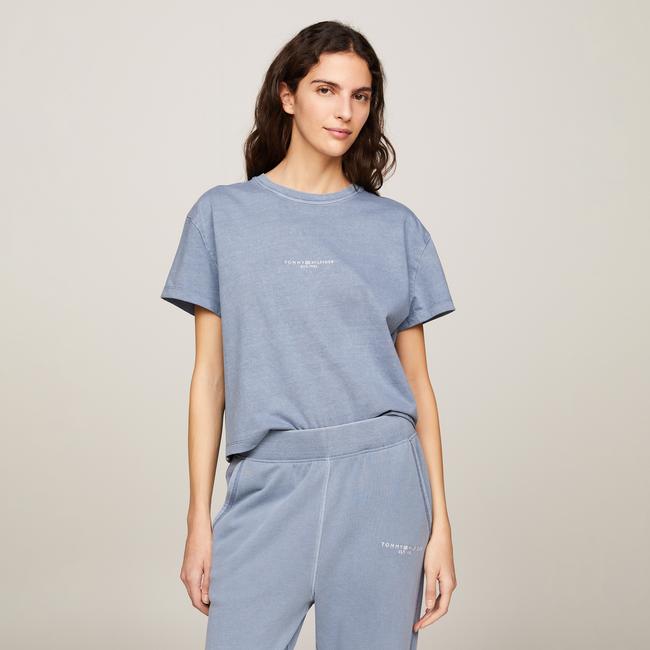  Tommy Hilfiger Kadın Mavi T-Shirt