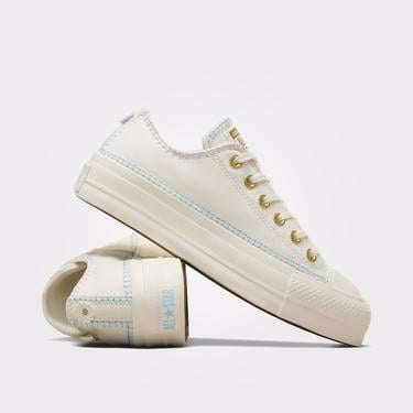  Converse Chuck Taylor All Star Lift Unisex Bej Platform Sneaker