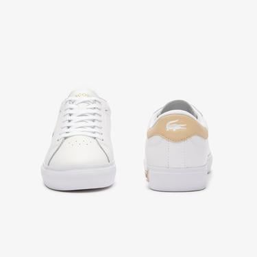  Lacoste Powercourt Kadın Beyaz Sneaker