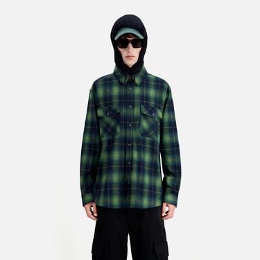  ERKEK EKOSE YEŞİL GÖMLEK