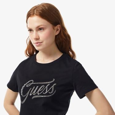  Guess Kadın Siyah T-Shirt