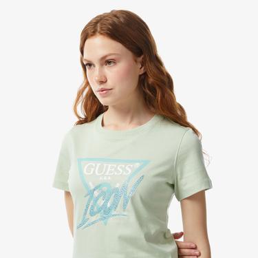  Guess Kadın Yeşil T-Shirt