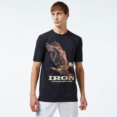  Under Armour Pjt Rck Eagle Graphic Ss Erkek Siyah T-Shirt
