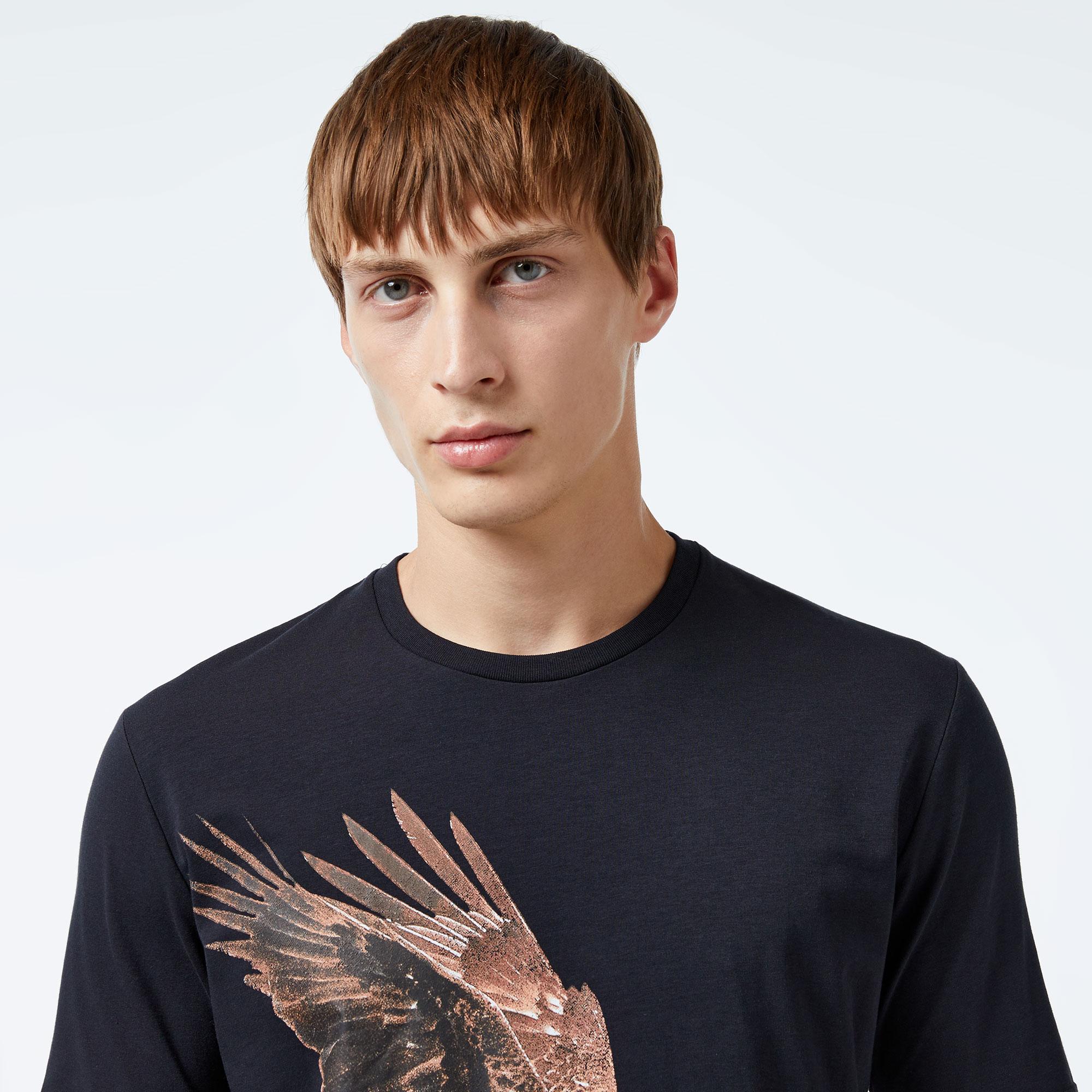 Under Armour Pjt Rck Eagle Graphic Ss Erkek Siyah T-Shirt