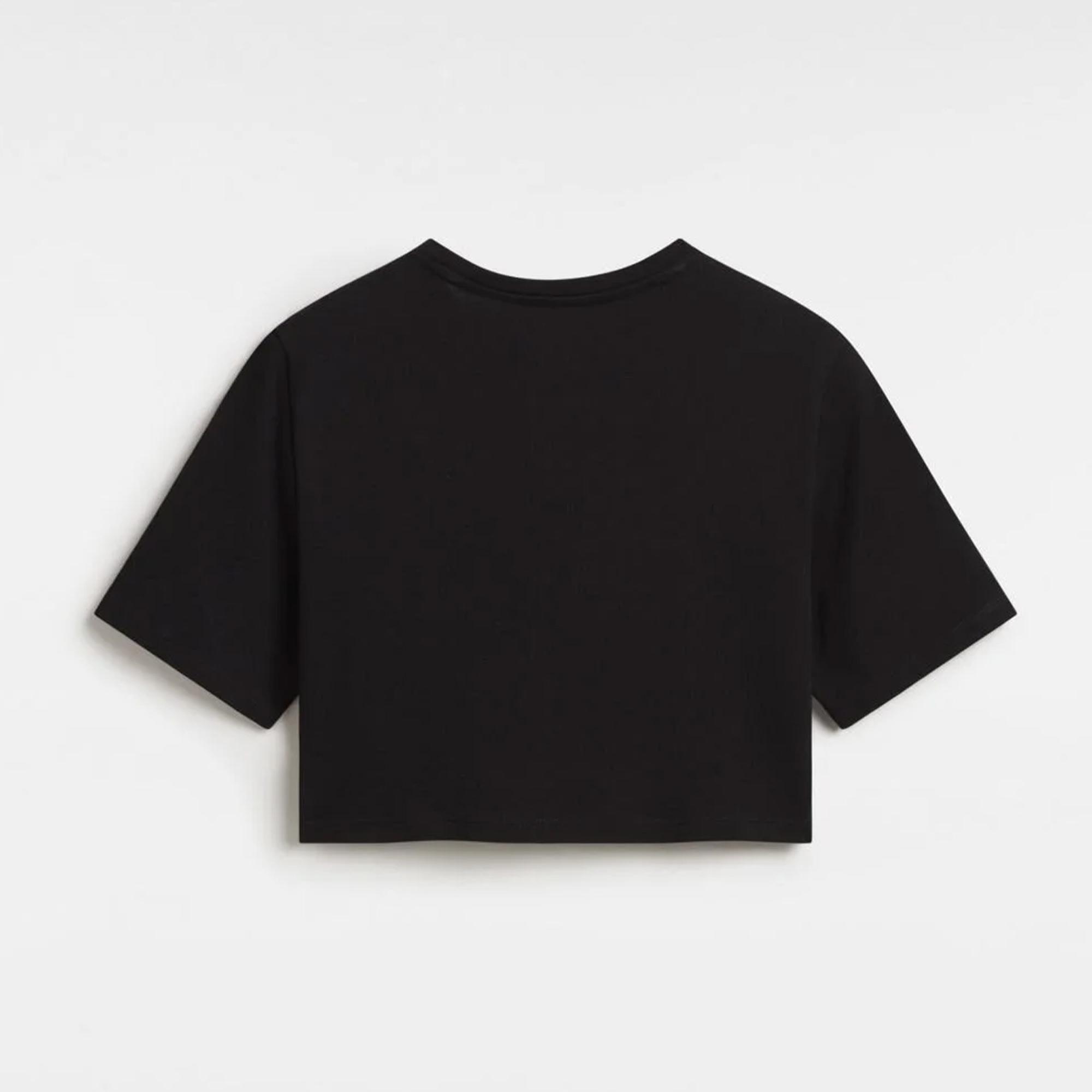 Vans Go Anyplace - Crew Cut Kadın Siyah Crop T-Shirt
