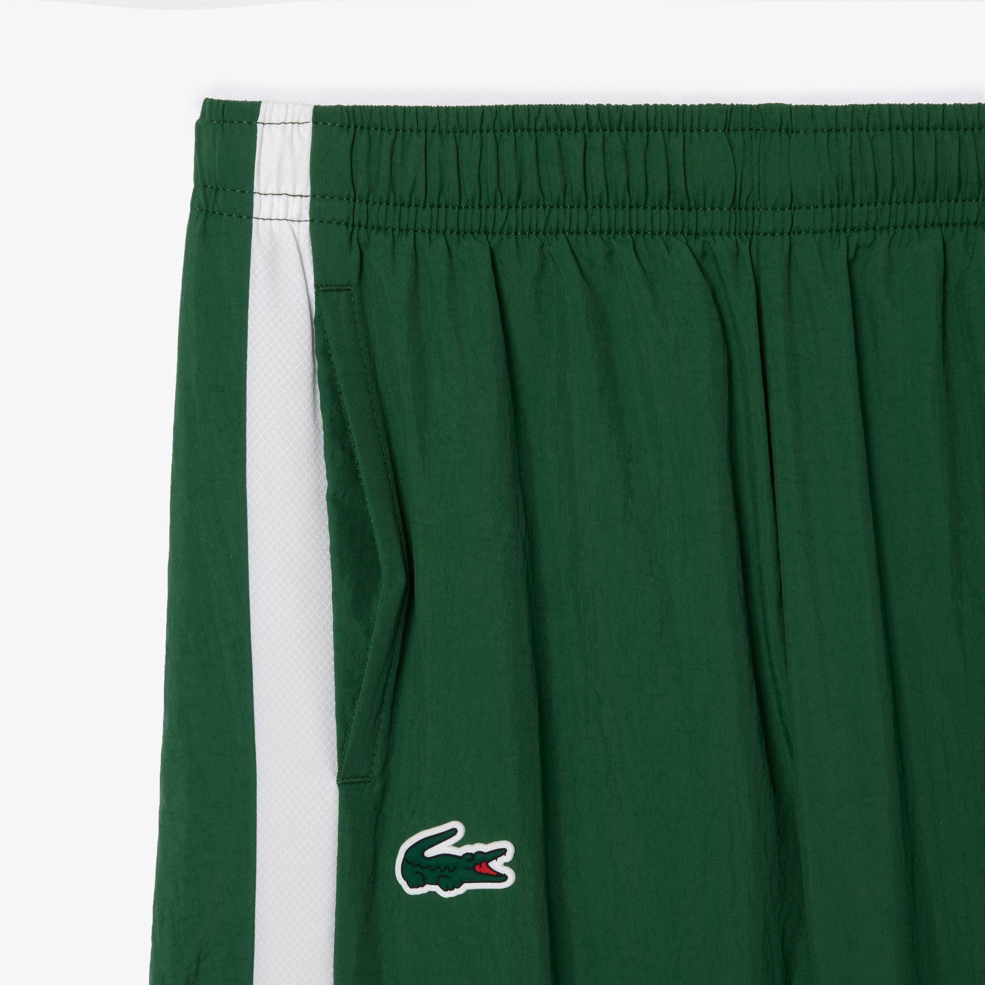 Lacoste Çocuk Fermuarlı Renk Bloklu Yeşil Eşofman Takımı